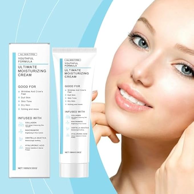STRBOXONG CENTELLA ASIATICA SOOTHING MOISTURIZING CREAM, LIGHTWEIGHT MOISTURIZER GEL CREAM, SOOTHING & REPAIRING MOISTURIZER FOR SENSITIVE SKIN, DAILY FACE MOISTURIZES AND SOOTHES DRY, SENSITIVE SKIN(100G) - Image 2